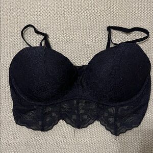 Pink by VS black bralette